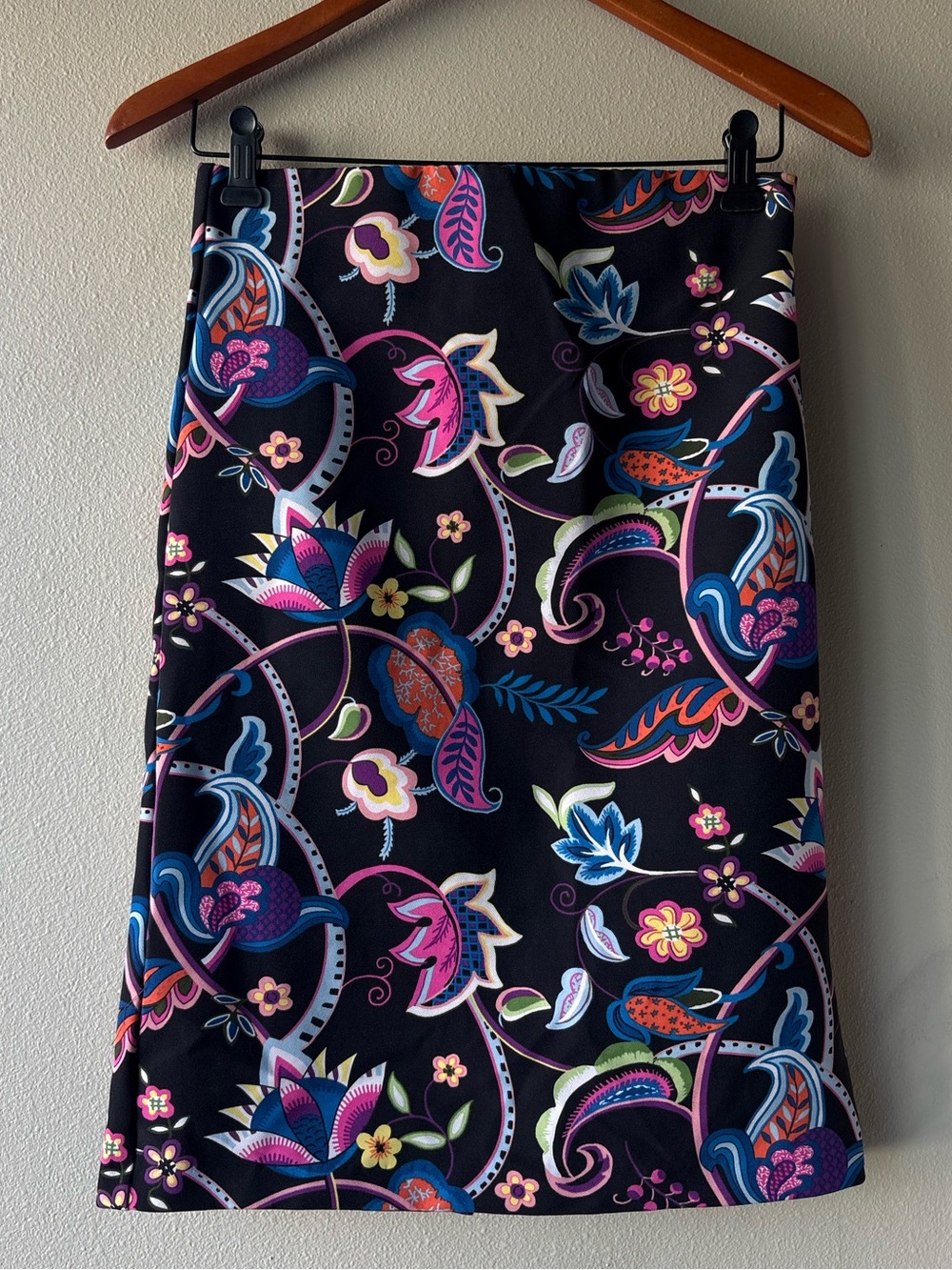 Philosophy‎ Colorful Paisley Pencil Skirt Stretch Floral Women’s